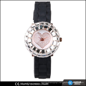 silicone strap wrist watch for women, quartz watch sr626sw
